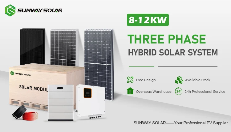 8kw Solar System On Off Grid Hybrid 3phase On Grid Solar Hybrid System ...