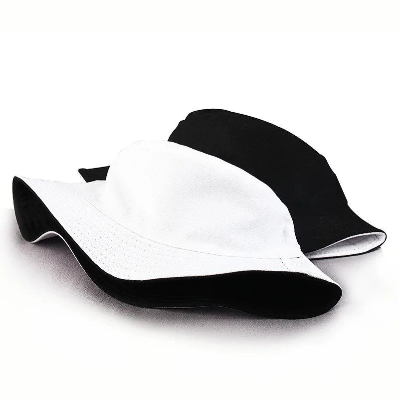 designer white bucket hat