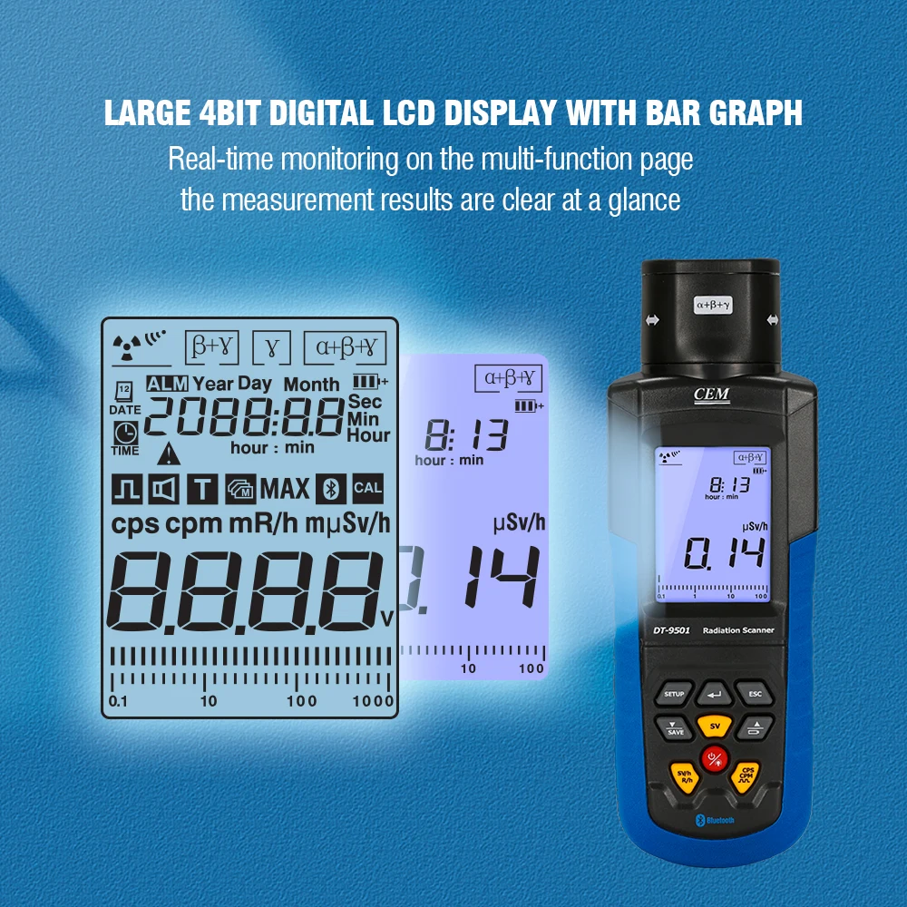 CEM DT-9501 Personal Portable Electromagnetic Geiger Counter
