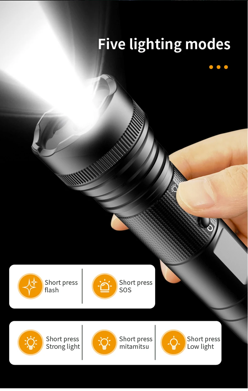HD 1080P Sport Camera Waterproof 4K Helmet Bicycle Motorcycle Action Recording Camera Explosion Proof Flashlight Camera