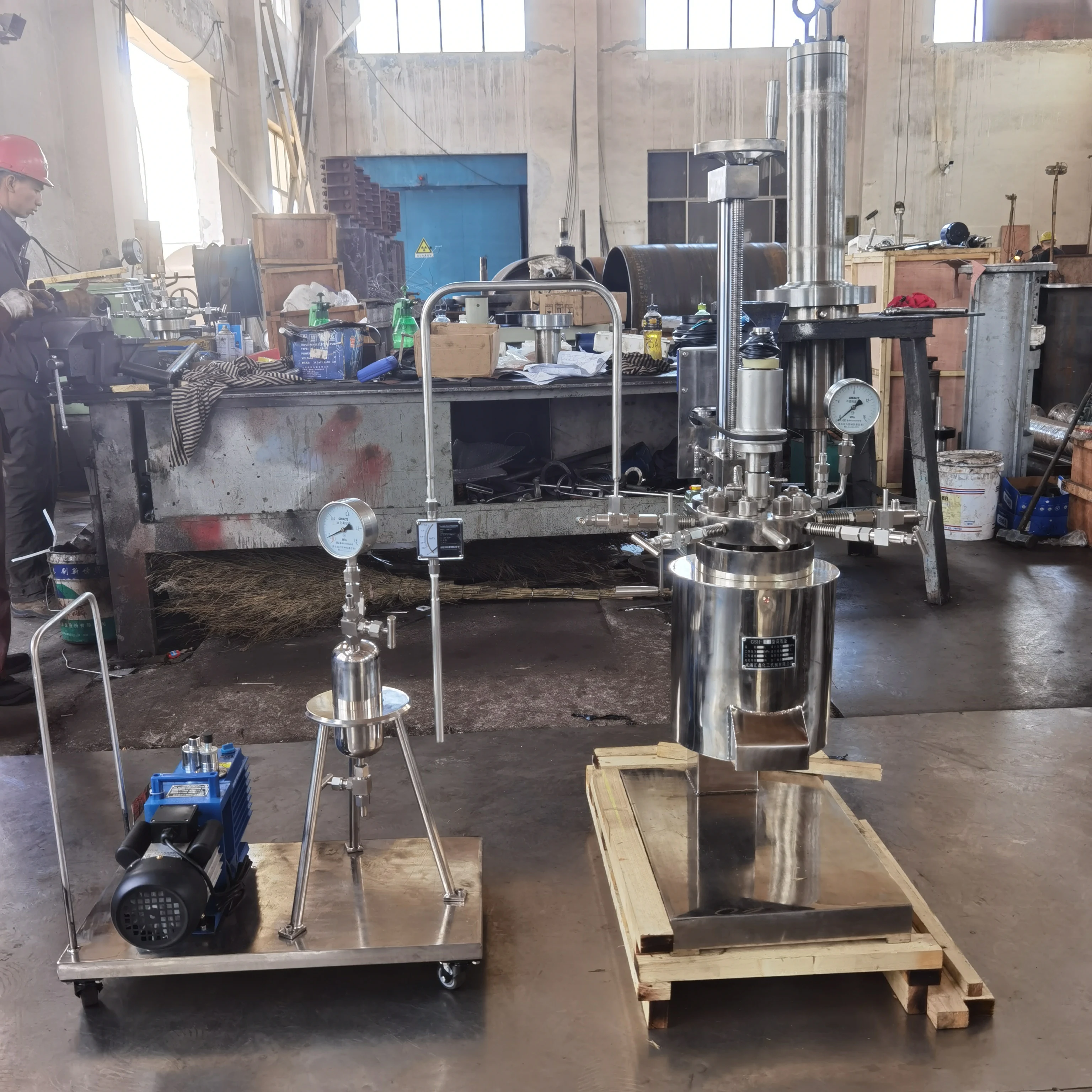 500ml high temperature laboratory resin reactor system