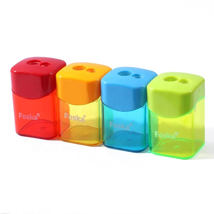Angel Tree Dual Hole Pencil Sharpeners – 24 Pieces, Manual With Lid, Compact For School & Office