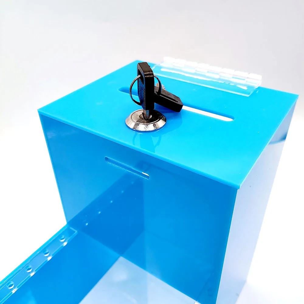 Candy Lockbox Countertop Acrylic Candy Donation Box with Lock and Key for Charity ...