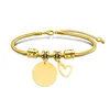 Round oblique center gold