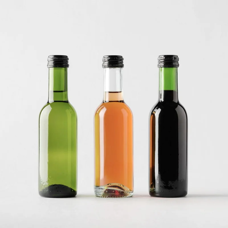 New Transparent Glass Wine Bottle High White Glass Liquor Bottle Ice Wine Bottles For Alcoholic