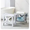 White - Double-layer storage with anti-slip mat