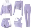 Purple five-piece set