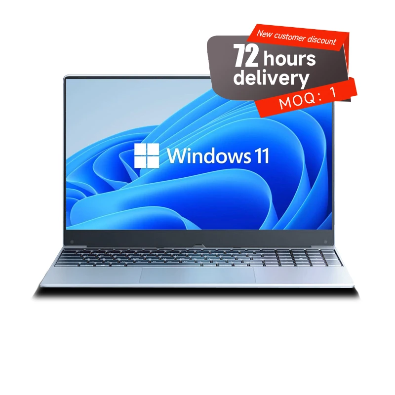 48 Hours Delivery 15.6 inch office laptop Win 11 notebook N5095 2.4Ghz DDR4 8GB RAM 128GB ROM HD screen laptop computer 111044