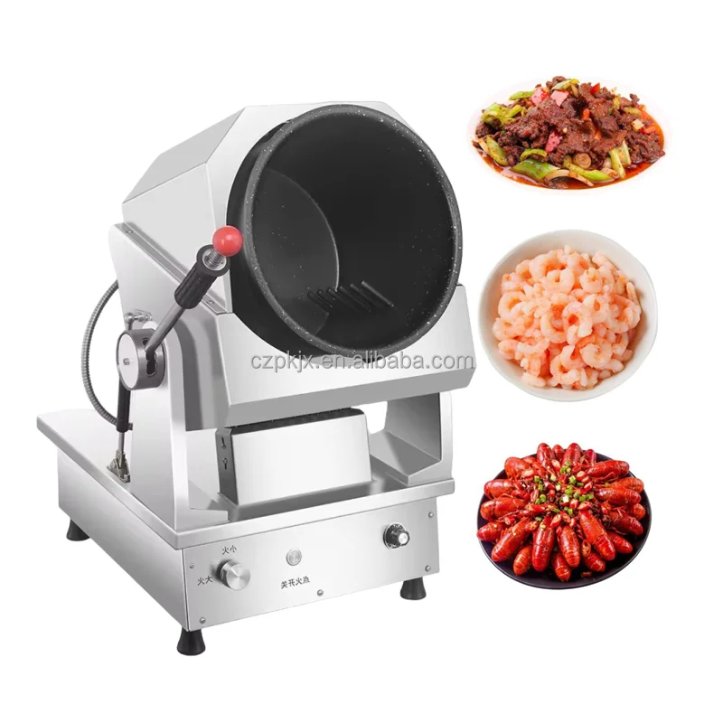 Automatic Wok Self Cooking Robot Drum Fried Rice Machine Fried Rice Stir Mixer Machine