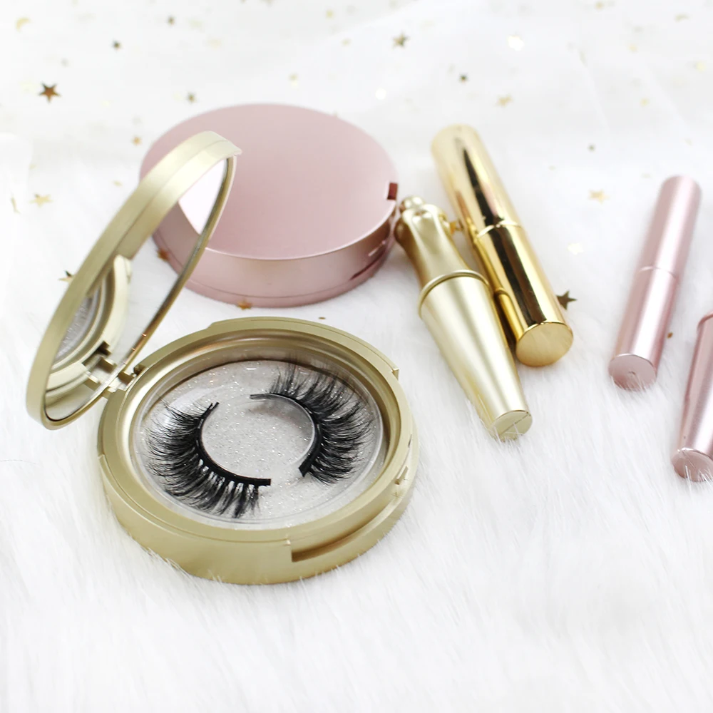 Лидер продаж на Amazon, магнитные ресницы для подводки глаз с магнитной подводкой, Прямая поставка со склада, поставщик ресниц