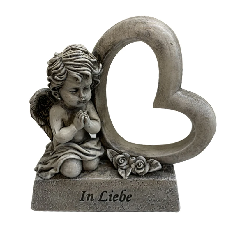 Angel De Oracion De Resina Con Forma De Corazon Para Bebe Piedra Conmemorativa Para Decoracion De Cementerio Grave Buy Piedra Conmemorativa En Forma De Corazon Decoracion En Forma De Angel Piedra Conmemorativa De Angel