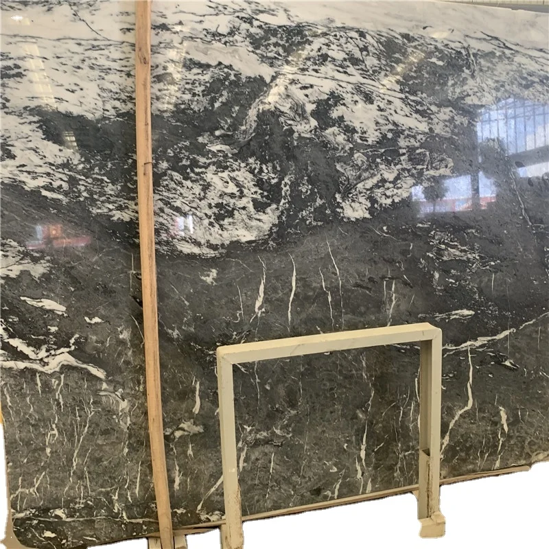 New Italy Grey Slab Interior Floor Wall Covering Door Frame Texture Marble