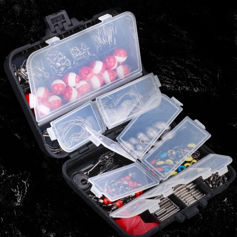 Essential 265pcs Fishing Accessory Kit for Anglers Complete Set with Tackle  Box Hooks Sinkers Pliers for Stream Lake Fishing
