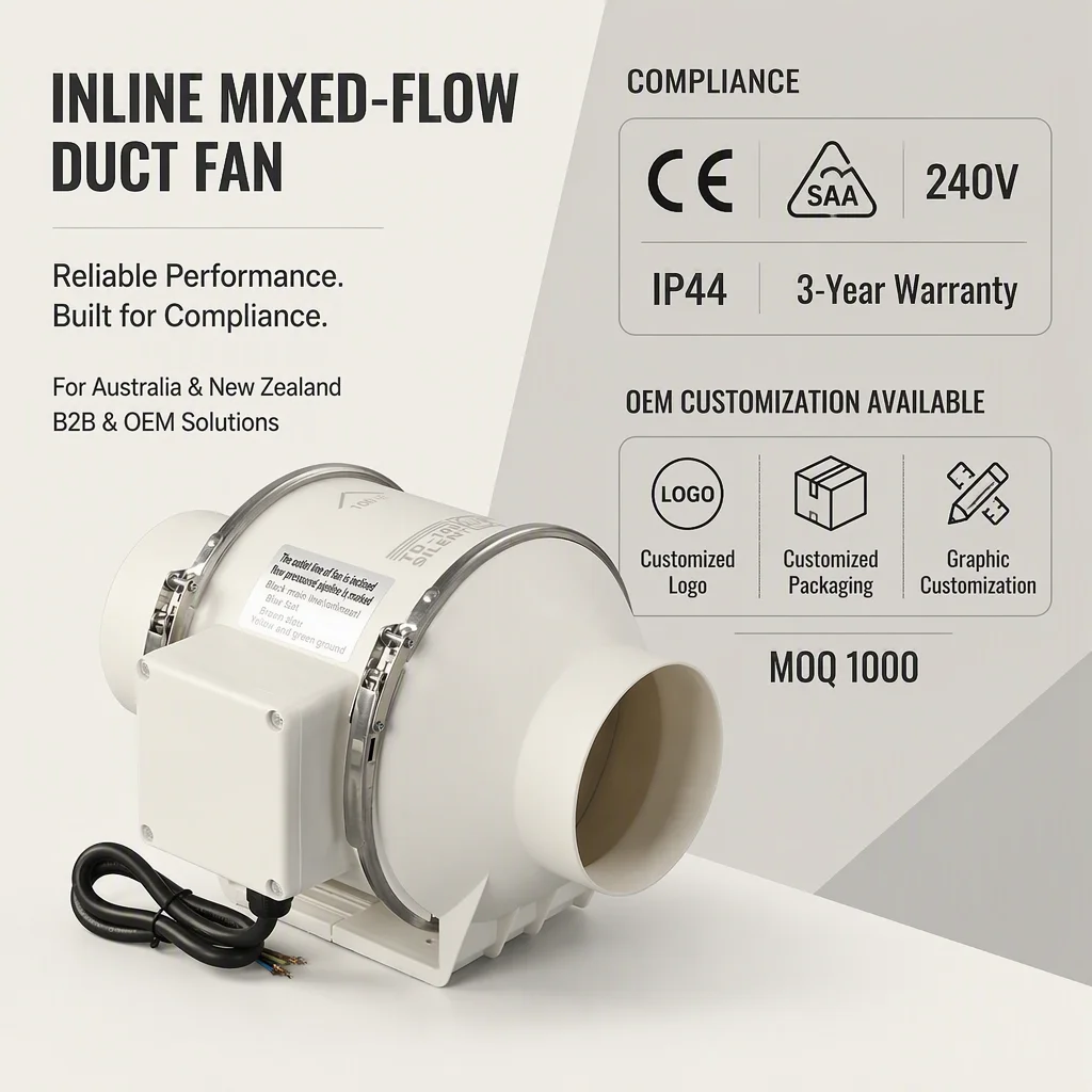 Inline Duct Fan, 150mm, Axial - detail 4