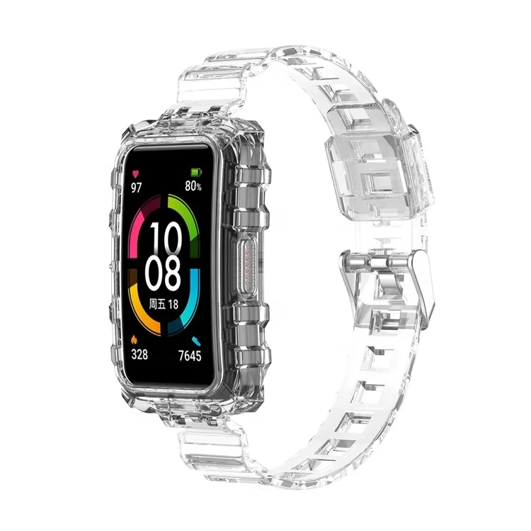 Correa De Reloj Transparente Para Huawei,Repuesto De Pulsera Colorida Para  Reloj Huawei Band 6 - Buy Transparente Colorido Reloj Banda,Glaciar Banda De  Reloj,Correa Para Huawei Banda 6 Reloj Product on Alibaba.com