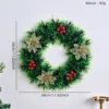 Corona de Navidad verde3