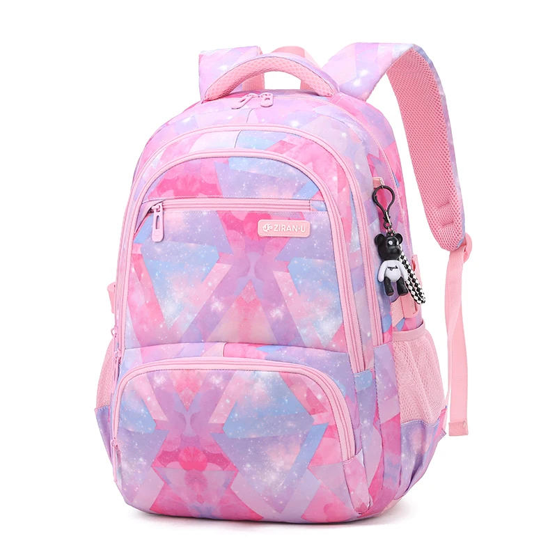 Large Capacity Waterproof Kids School Backpack Factory Price Colorful Campus Leisure Student Backpack for Girls and Boys