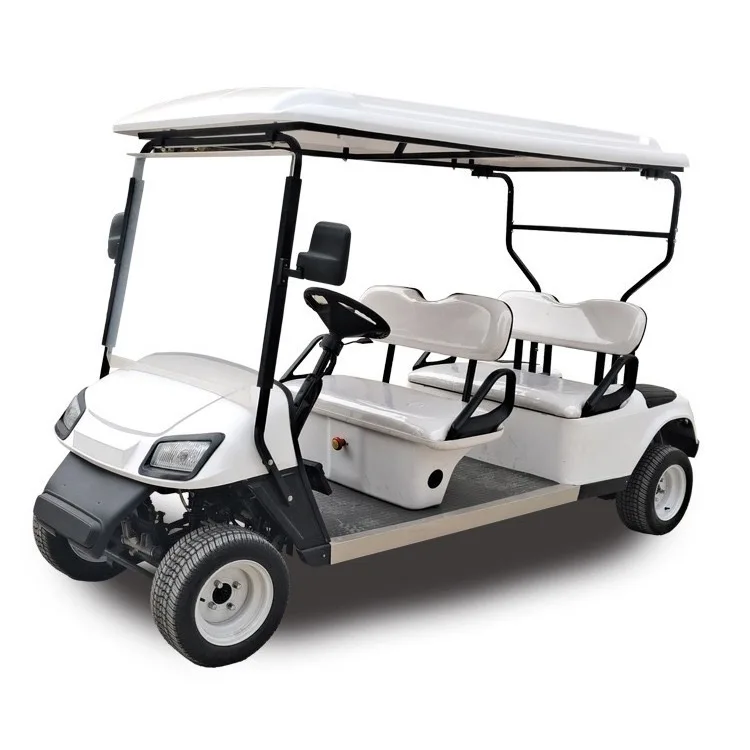 2025 Highly Customizable Specialty Parison 4 Seater 4 Wheels Fast Golf Carts White 48V Lead-acid Battery 2025DZX12PTPR15002