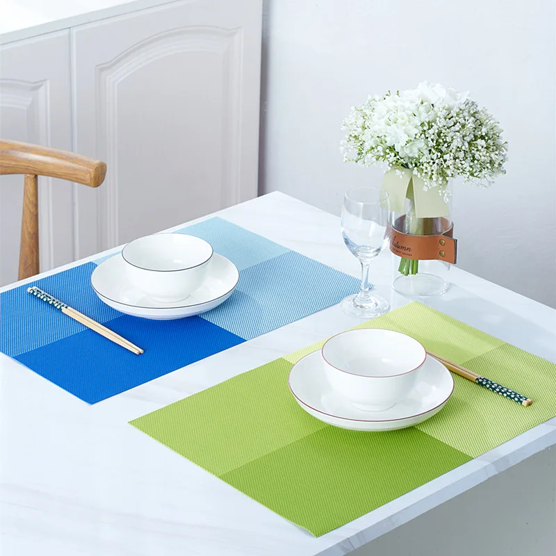 2025 PVC Vintage Table Mat Dining Mat Heat Insulated Hotel Oil and High Temperature Resistant Chinese Table Mat