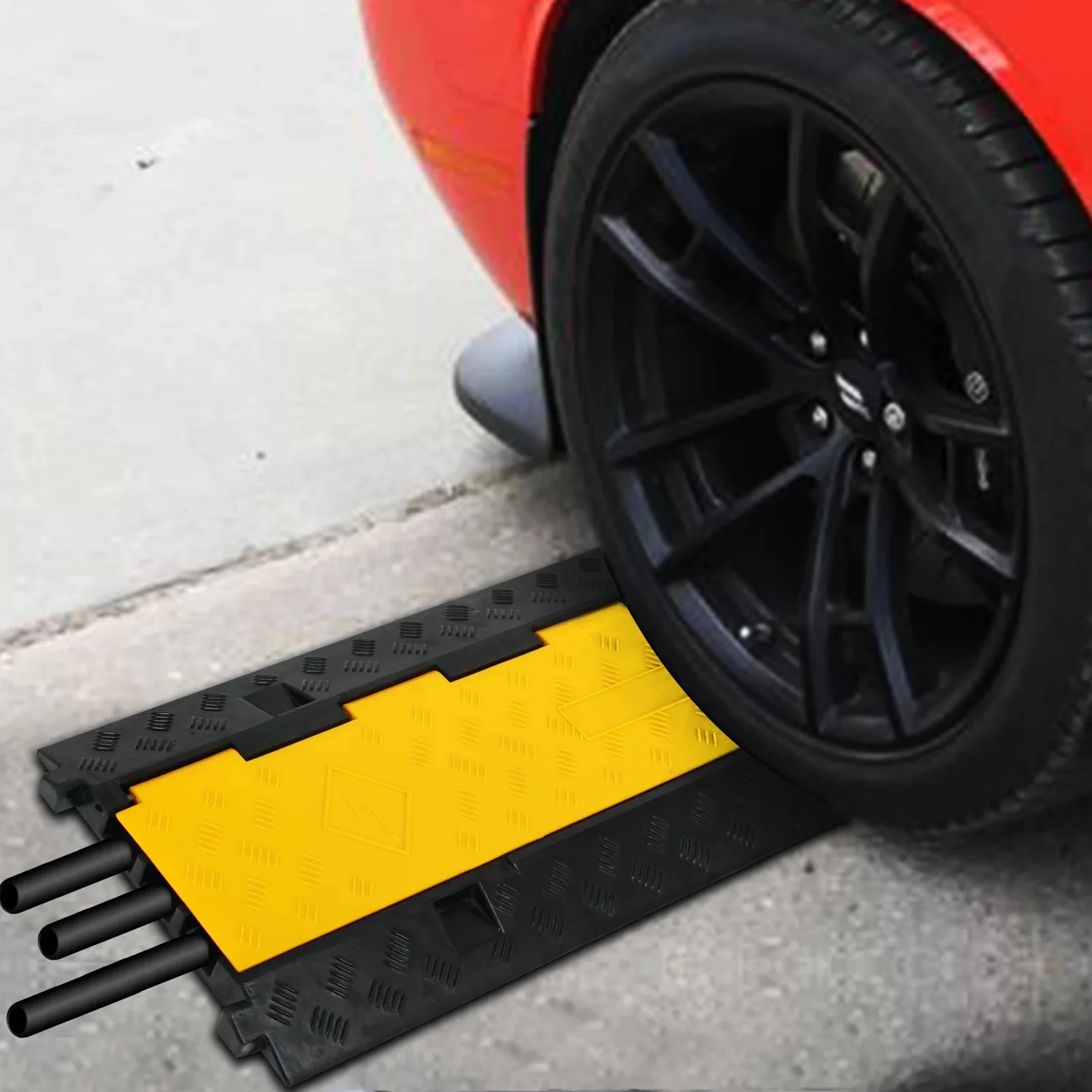 OEM Rubber Pvc Drop Over Cable 2 Channel Ramp Cable Protector factory