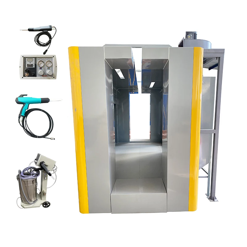 Coloreeze Powder Coating Machinery Linear Traverse Automatic Spray Line with Coating Booth and Curing Oven