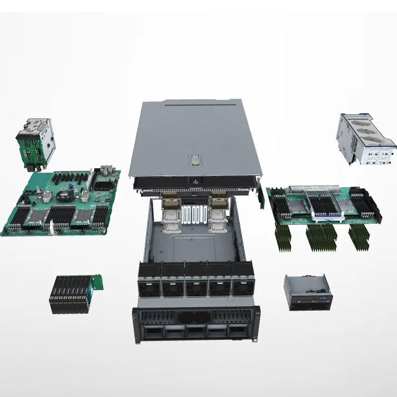 FusionServer 5885H V5 Original 4U 48 DDR4 2933MT/s 16GB Memory 5200/6200/8200 Series Xeon CPU Rack Server in Stock