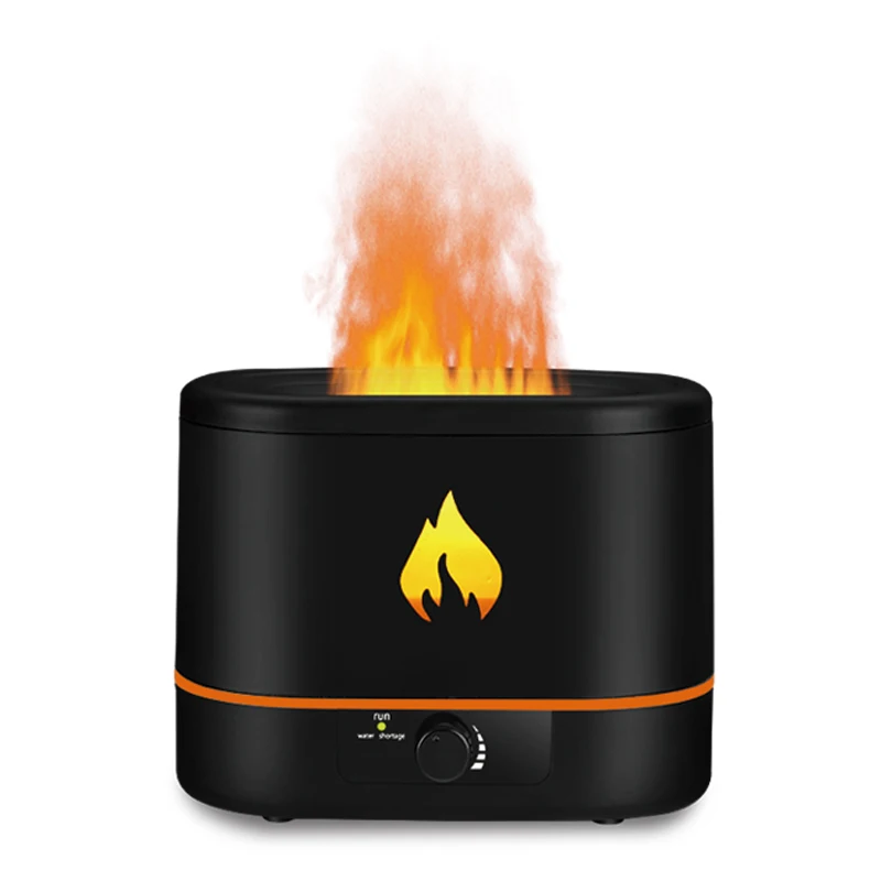 Desktop 2L Fire Diffuser Essential Oil Flame Humidifier Diffuser Household Flame Aroma Diffuser