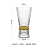 Verre à boisson transparent