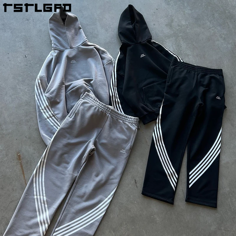 Custom Designer Tracksuits Baggy Oversized Cotton Sweatsuits for Men