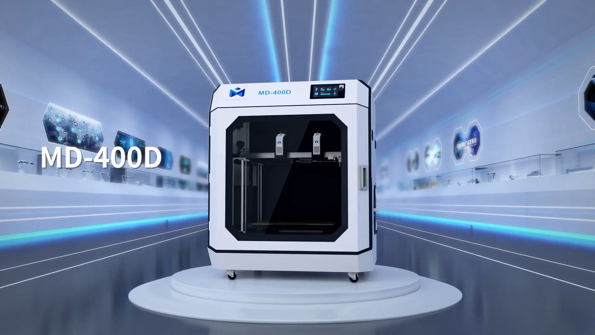 Mingda Md-400d Dual Color Large Scale 3d Printer Industrial 3d Printers ...