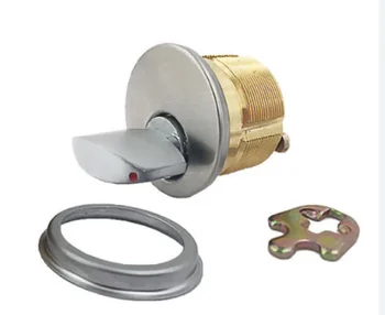 Mortise Cylinder Premium Thumb Turn Brass Cylinder 1-1/8 Inch 1 Inch 1-1/4 Inch Satin Chrome Brushed Brass Various Keyways