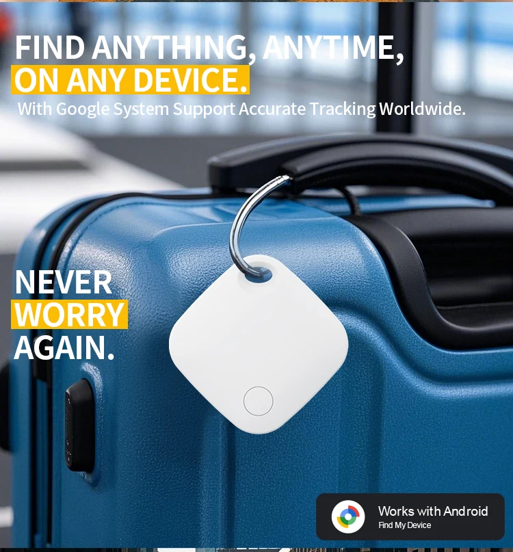 RSH Custom Logo Google Find My Tag Android Smart Tracker Key Finder Locator Wallet Lugggae Pet Tracking GPS Tracker Find Hub supplier