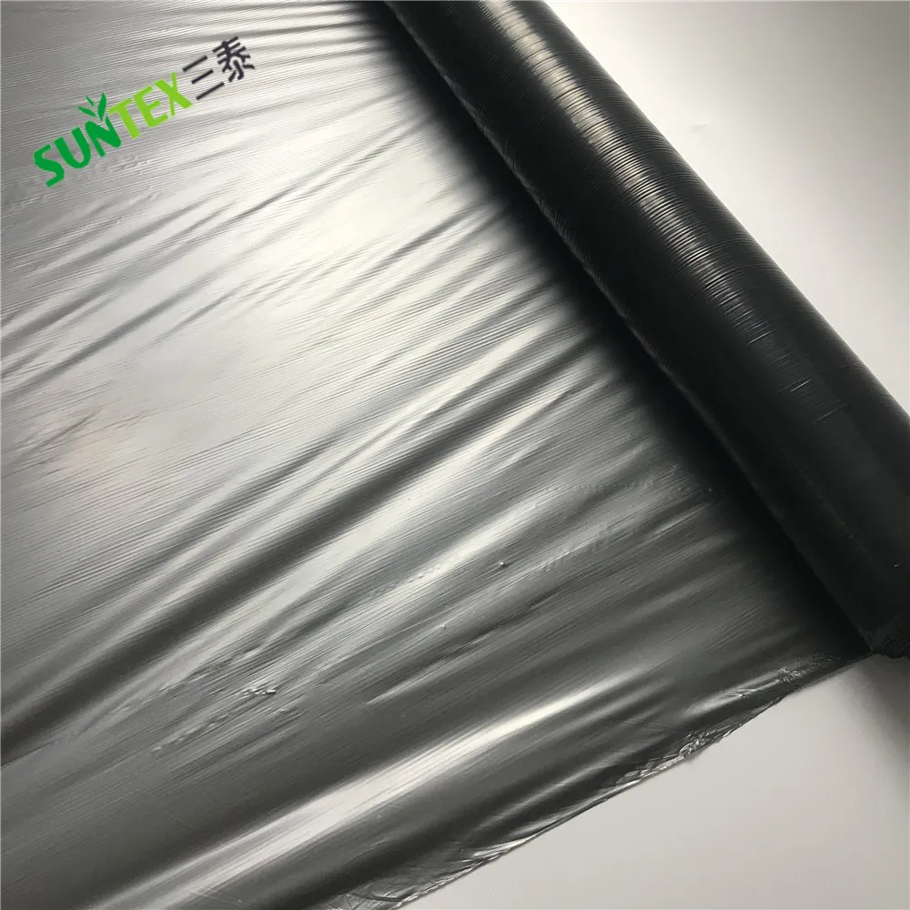 Поли-пленка для борьбы с сорняками 30 микрон черная Серебристая светоотражающая пленка