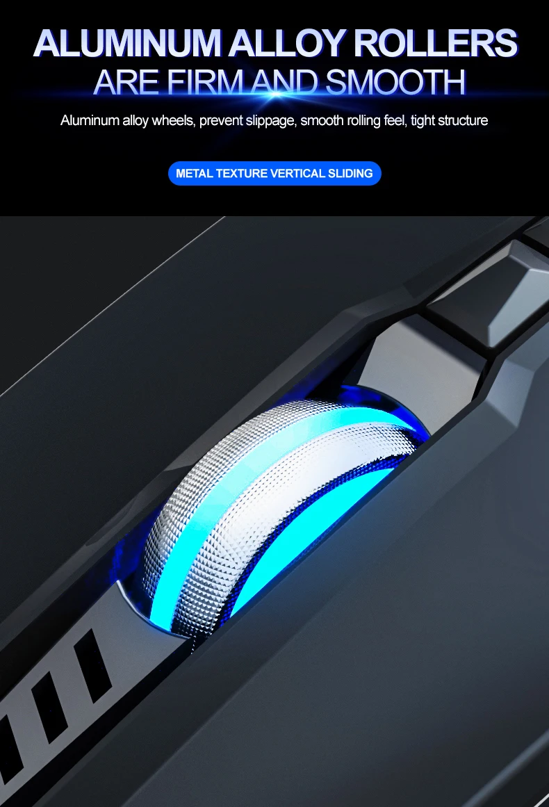 Computer Accessories 4 Colors Breathing Light 150cm Wired Programmatic Game Mouse Switchable DPI Design Office Gaming Mouse