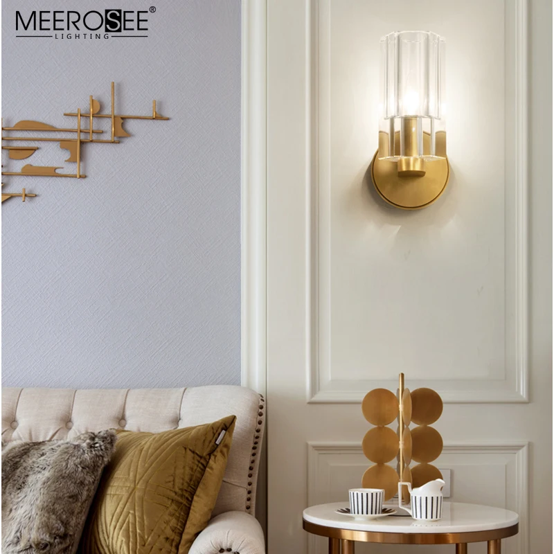 MEEROSEE Modern Hotel Bedroom Wall Light Indoor Decorative Surface Mounted Reading Wall Sconces MD86714