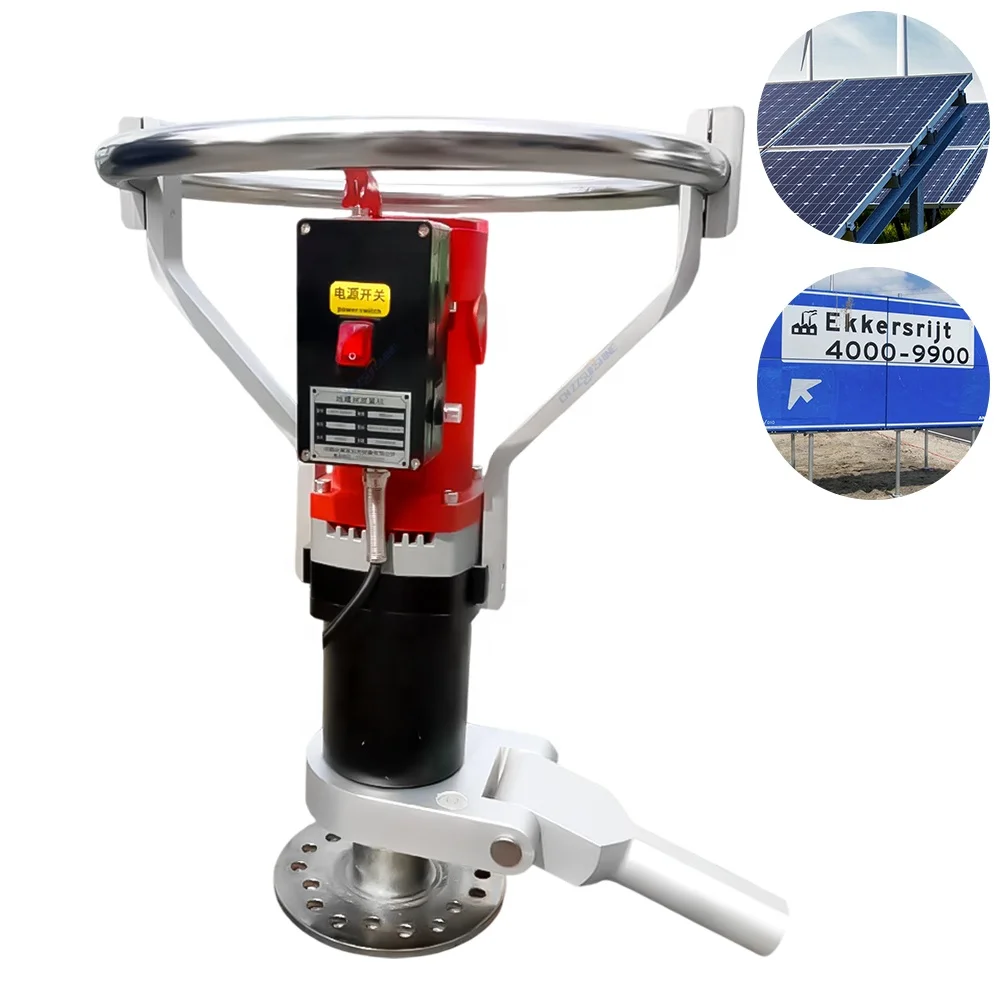 Easy to Operate Solar Mounting Portable Hand Drilling Rig Ground Screw Earth Anchor Hydraulic Pile Driver Machine