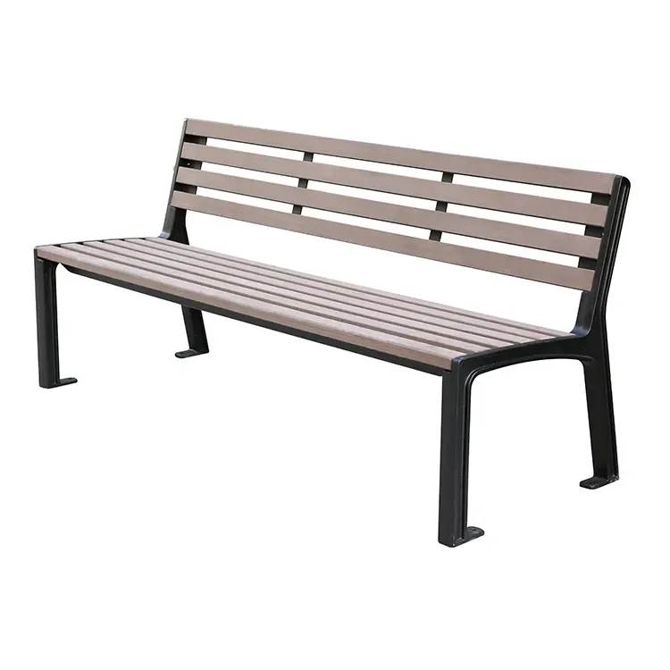 Outdoor Furniture Plastic Wood Bench Seat Public Park Wooden Bench