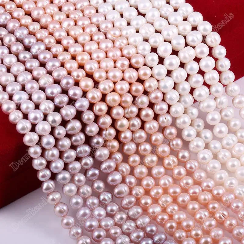 Natural Freshwater White Pearl Beads for Jewelry Making - Dearbeads