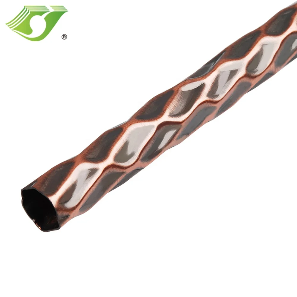 JNS Drapery Window Curtain Rod Pipe Wrought Iron Russia Design Curtain Poles Window Shade Curtain Accessory Twisted Iron Support