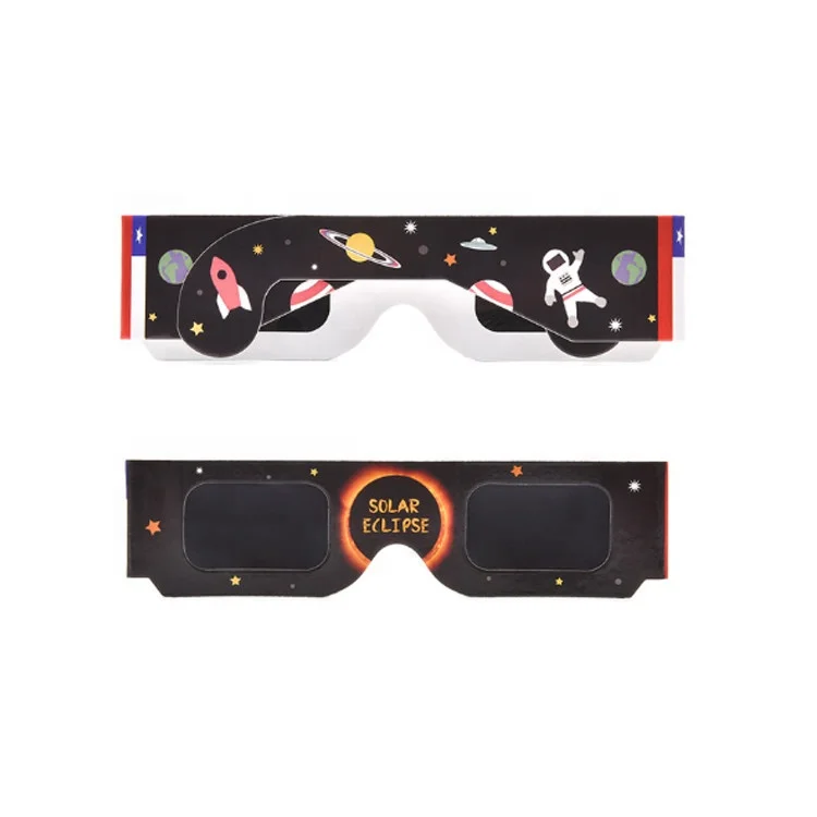 Factory Wholesale Cardboard Eclipse Glasses Custom Logo Paper Solar Eclipse Glasses