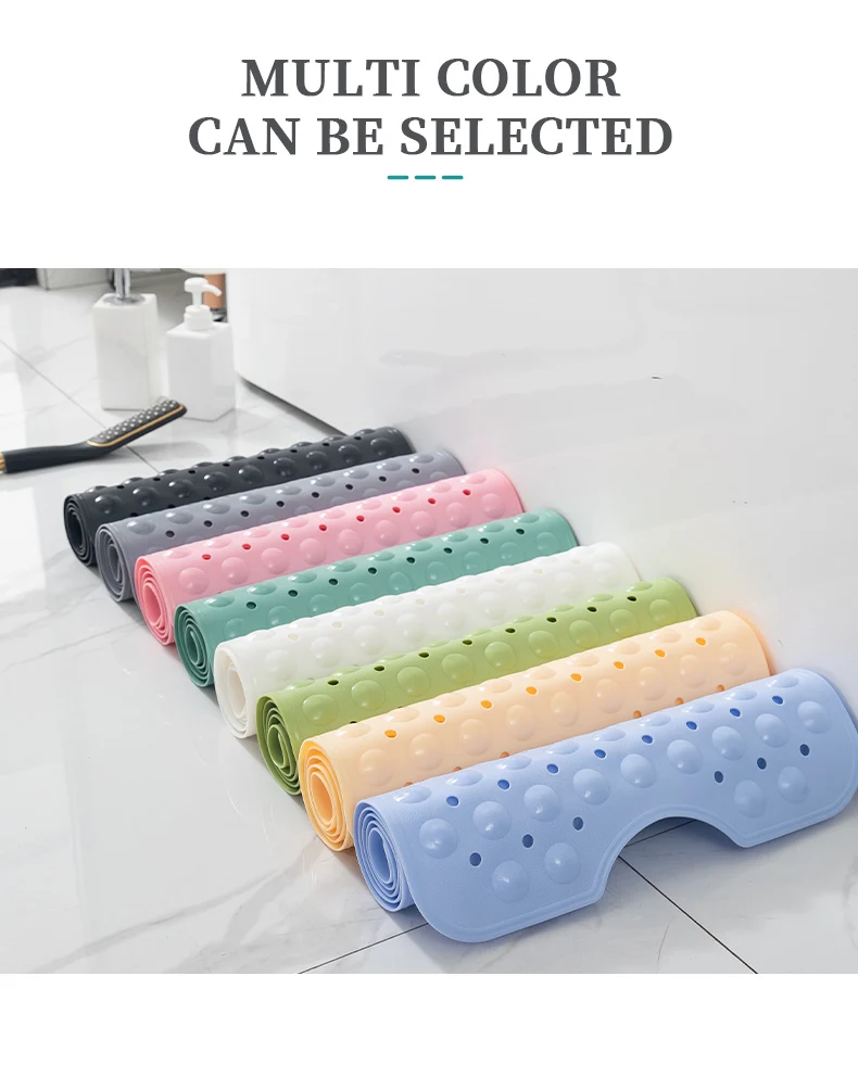 Custom Antislip Bath Tub Mats Pvc Safety Shower Mats Pebble Bath Mat