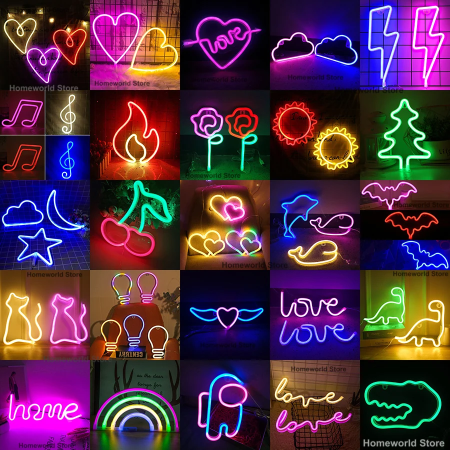 Cherry Led Neon Light Wall Light Waterproof Neon Sign Wall Hanging Art ...