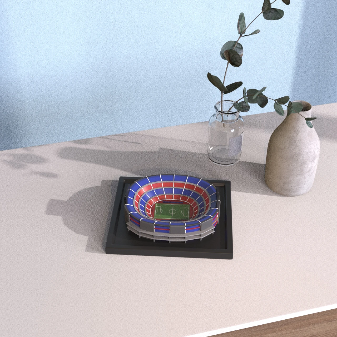 product oem custom resin 3d miniature stadium model football soccer stadium scale model figurine souvenir gift for office home decor-6