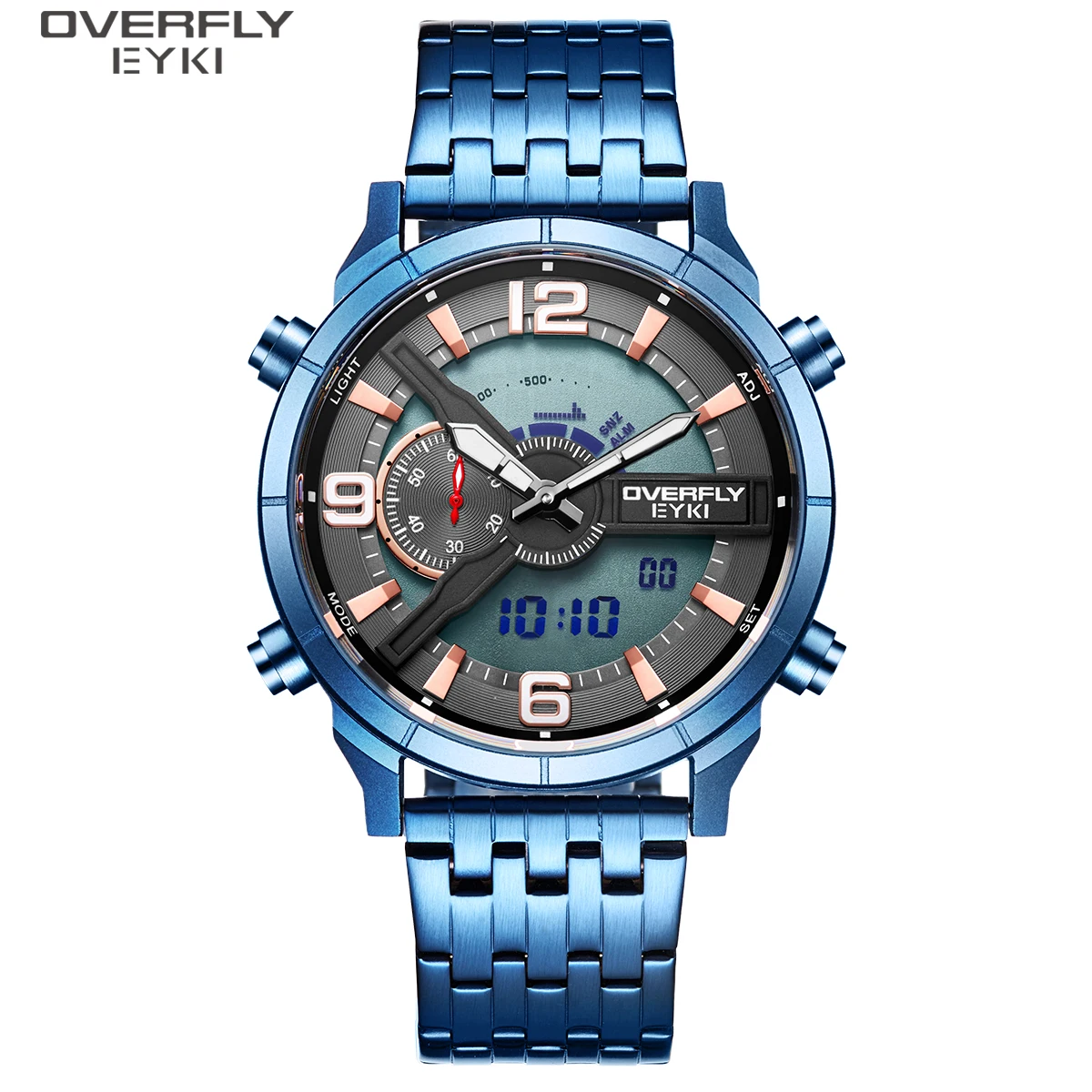 EYKI OVERFLY Multi Function Sports Watch Analog and Digital Watch Dual Time Analog Watch  for Men