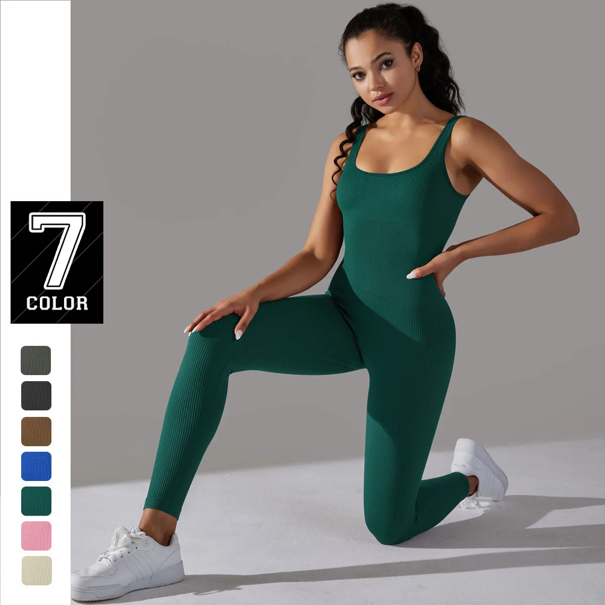 FUNGO Leggins 3/4 Donna Cotone - Pantaloni Yoga Donna Leggins Capri Cotone Leggings Sportivi f34 (38, Blu Scuro
