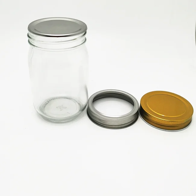12 Bocaux Mason 490ml - Verre Anti-Fuite Avec Couvercle | Parfaits Pour Confiture, Miel, Déco