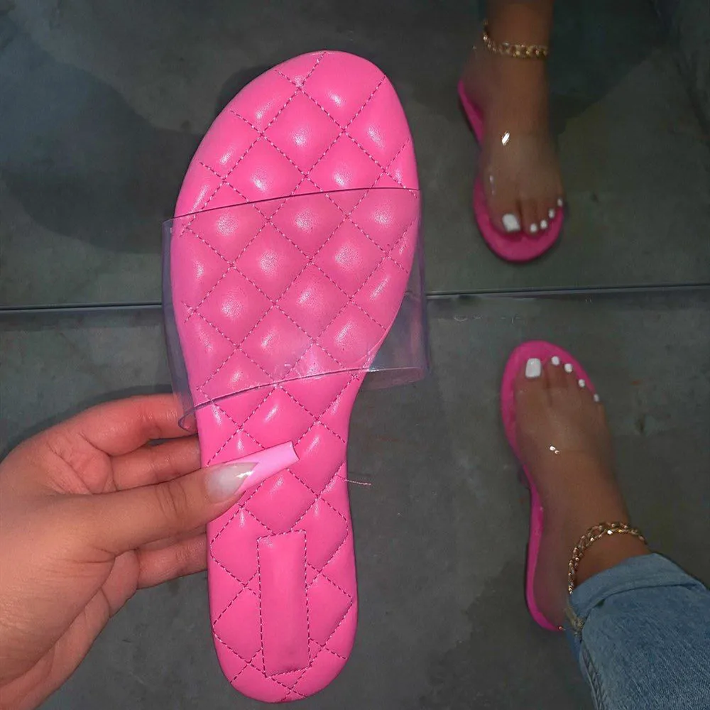 transparent jelly sandals