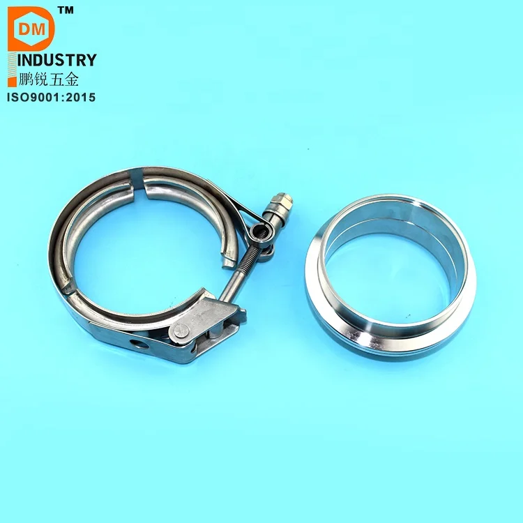 Buy 3.0 V Band Clamp with Male Female Flanges Pack of 2, 304 Stainless Buy 3.0 V Band Clamp with Male Female Flanges Pack of 2, 304 Stainless