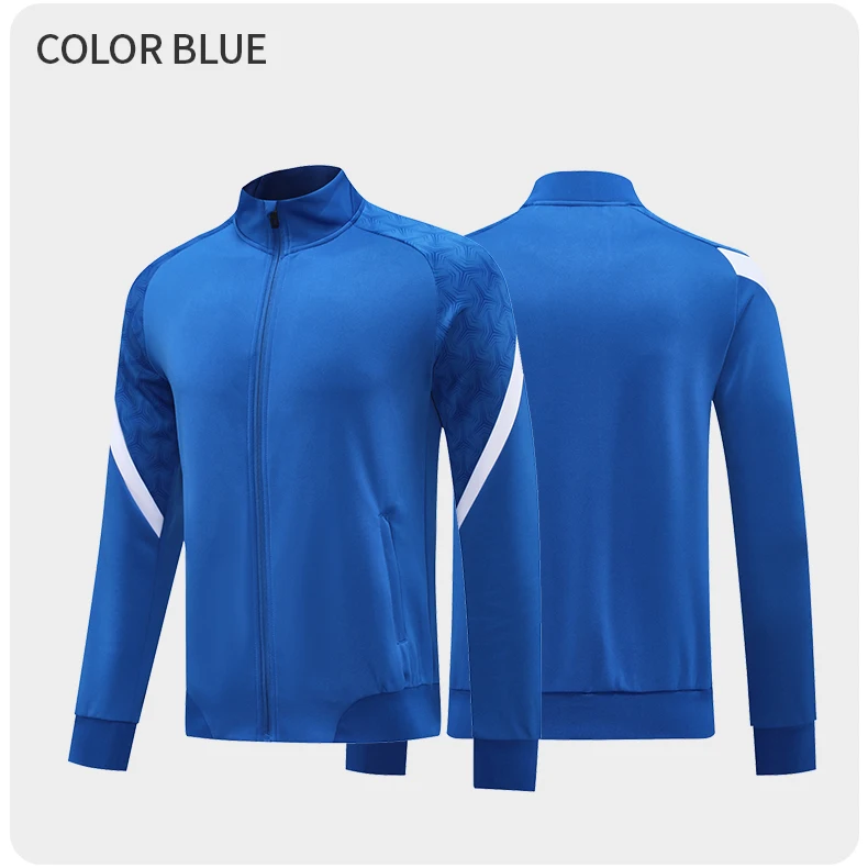 2025 Custom Breathable Sportswear Jacket Slim Fit Full Zipper Tracksuit Jogger Sets for Men soccer jersey tracksuit set