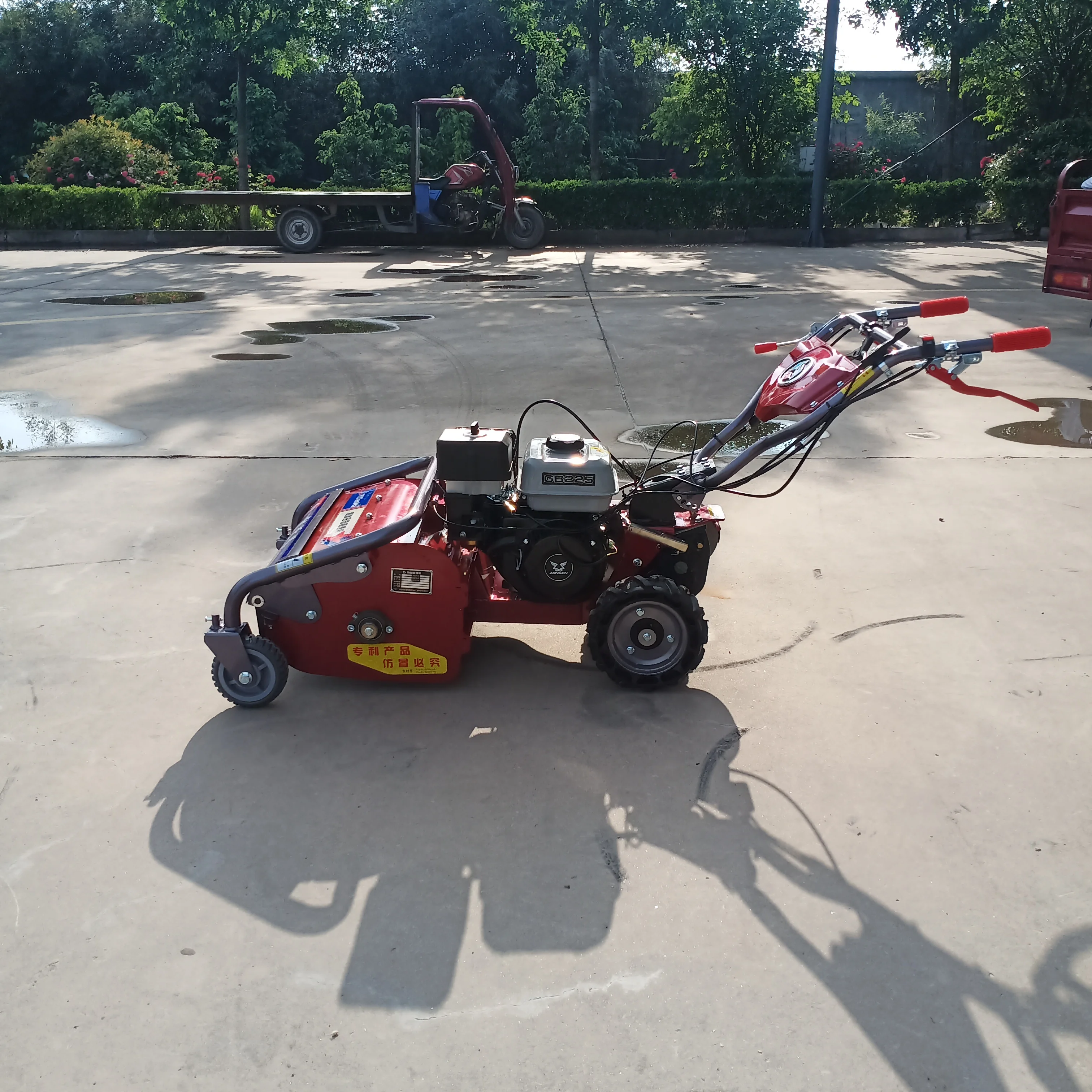 Flail Mower Petrol Engine Self Propelled 4-Stroke Industrial Grade DIY Lawn Grass Cutter
